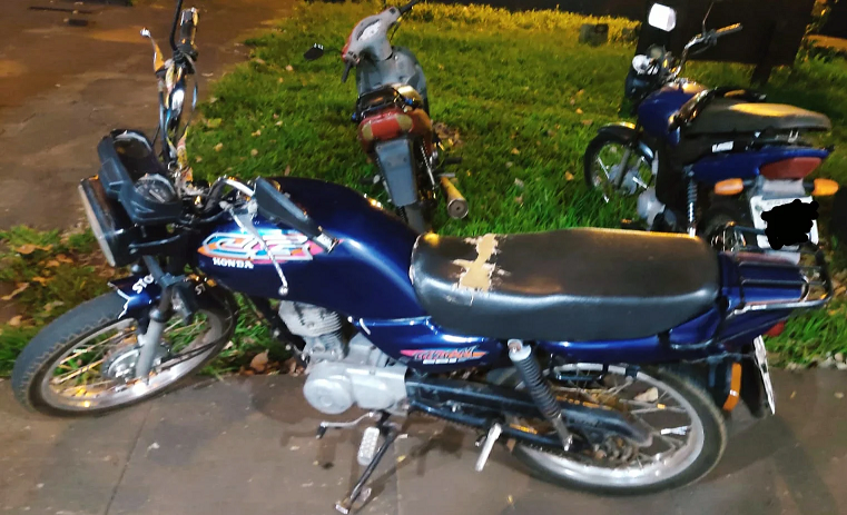 A motocicleta foi recuperada após a tentativa de furto - Foto: Divulgação