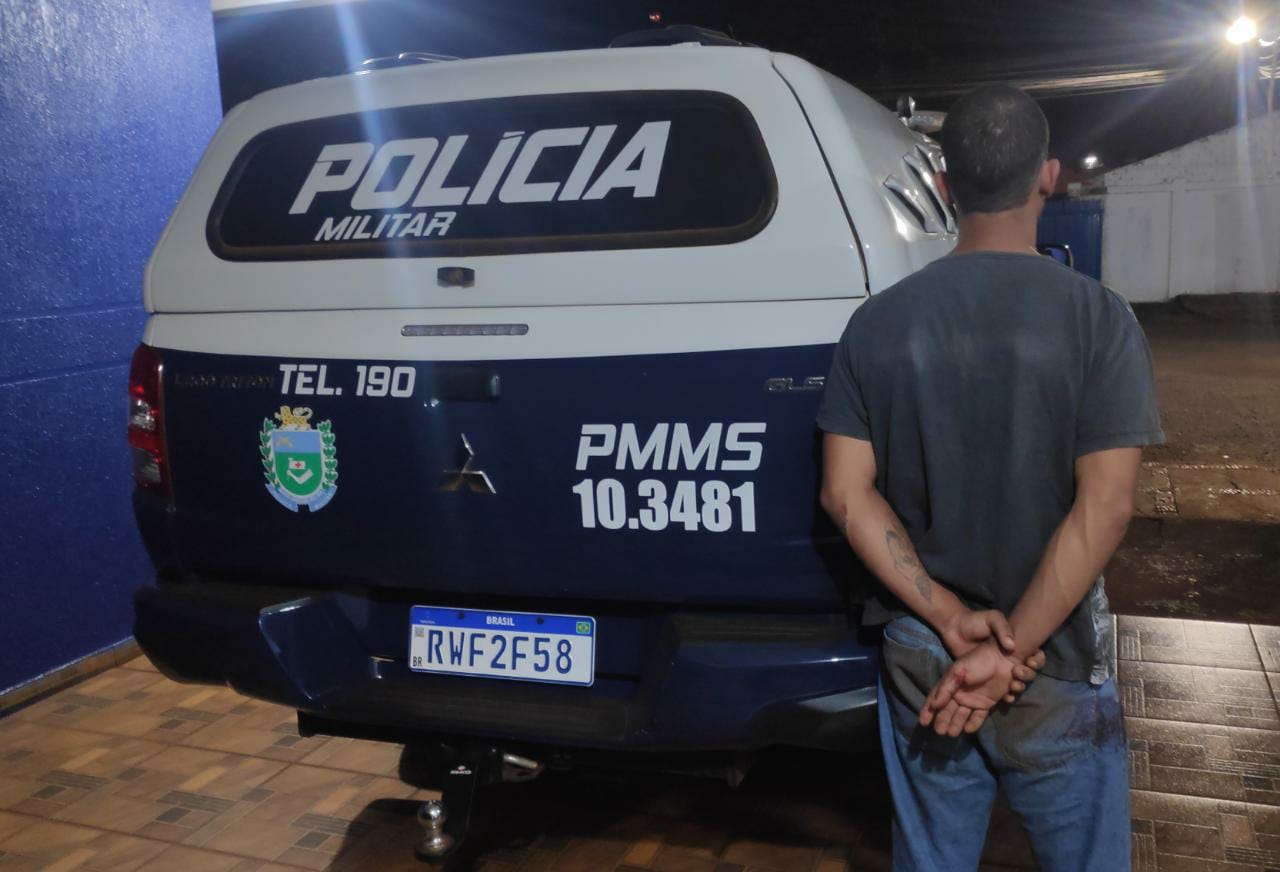 Diego foi preso em Itaporã tempo depois do homicídio; Fotos: Divulgação PM