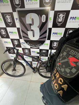 Vítima reconheceu a bicicleta num anúncio de venda em rede social; Foto: Polícia Militar