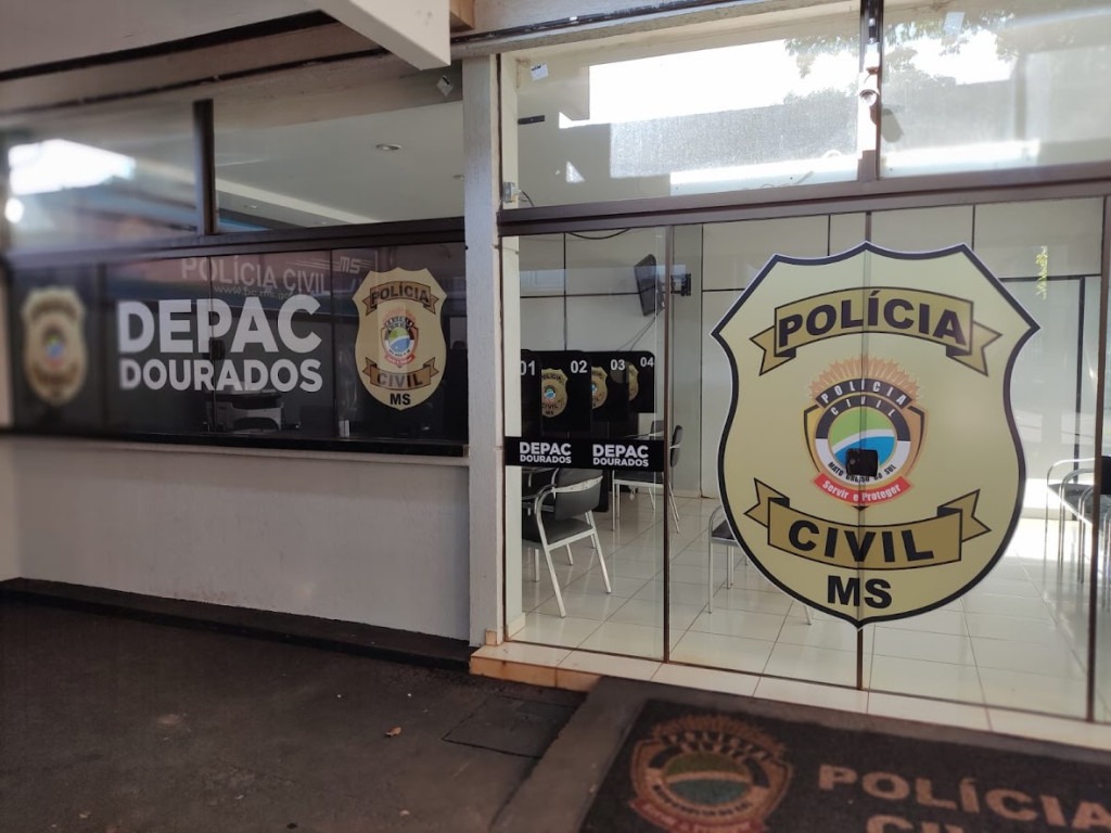 Depac de Dourados, onde autor de homicídio está preso (Foto: Arquivo)