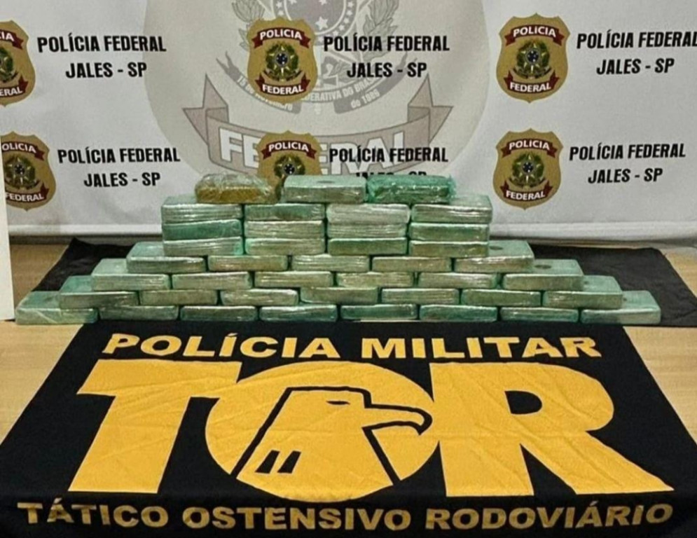 Tabletes de cocaína apreendidos em SP com morador de MS (Foto: Divulgação)