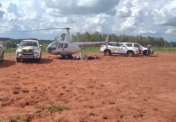 Polícia apreende em SP helicóptero com cocaína que saiu da fronteira