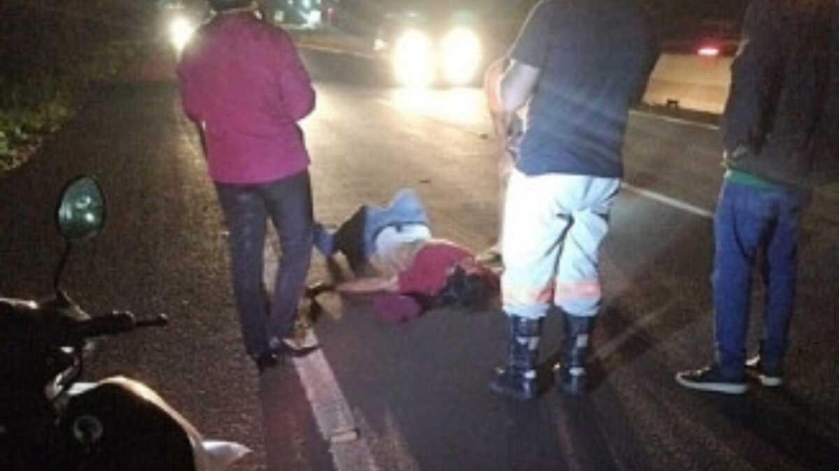 HOMEM É ATROPELADO E TEM BRAÇO ESMAGADO EM DOURADOS